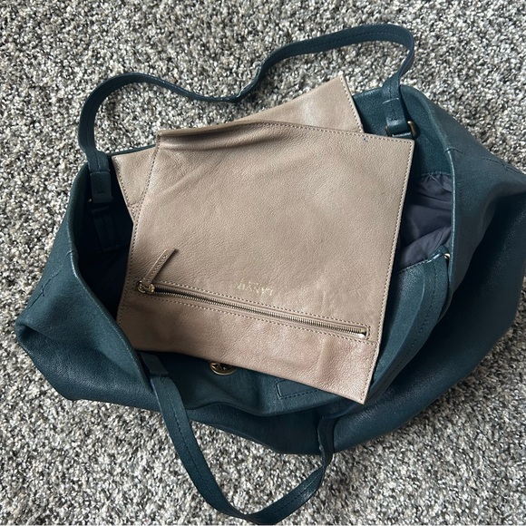 Lanvin Leather Tote with Gold Chain - Picture 7 of 7